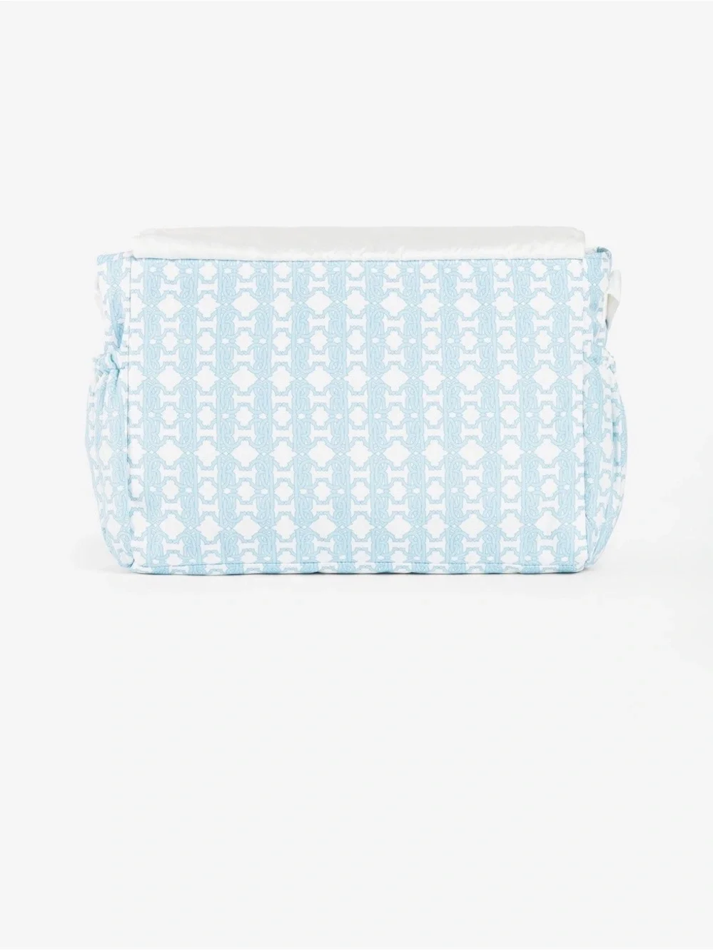 Roberto Cavalli Kids Blue and White Monogram Shoulder Bag with Clutch